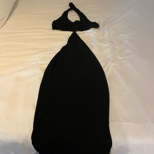 Halter dress cut out